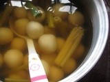 Peanut Butter Fudge Tang Yuan In Lemongrass Soup