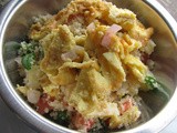 Sweet Corn Omelette Cous Cous Salad