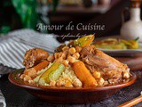 Couscous au poulet algérien (cuisine algerienne)