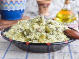 Couscous aux fèves et huile d’olive-aghmoudh