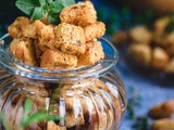 Croutons maison croustillants à l’ail (recette facile au four)