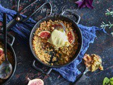 Crumble aux figues, poires et gingembre facile