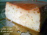 Flan au lait de coco