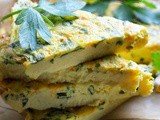 Frittata aux fleurs de courgettes au four