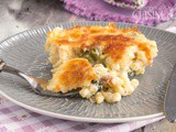 Gratin de pâtes au brocoli et sauce béchamel