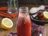 Jus de fraises maison, carottes et gingembre