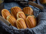 Madeleines salées au chèvre et thym