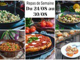 Menu de la semaine 35, du 26/08 au 01/09