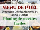 Menu de Noël végétarien et sans viande