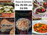 Menu familial de la semaine 18 au 24/08