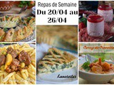 Planning repas semaine 17 : 7 idées de dîners du lundi au dimanche