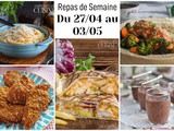 Planning repas semaine 18 : menu du soir facile et rapide pour 7 jours