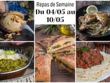 Planning repas semaine 19 : 7 repas familiaux du lundi au dimanche