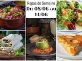 Planning repas semaine 24 : 7 dîners frais et complets quand il fait chaud