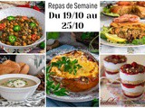 Planning repas semaine 43 : 7 idées de repas pour octobre