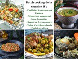 Recettes batch cooking 18 : idées repas à préparer à l’avance