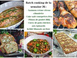 Recettes batch cooking : 5 repas maison faciles pour la semaine