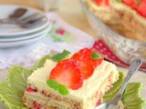 Tiramisu fraise mascarpone : recette facile au petit beurre