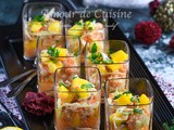 Verrine apero au crabe et mangue