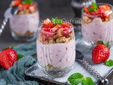 Verrines au skyr fraises et speculoos