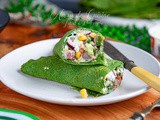 Wraps d’épinards à la salade mexicaine au thon