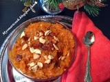 Carrot custard halwa