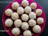 Coconut milk powder ladoo