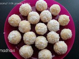 Coconut milk powder ladoo