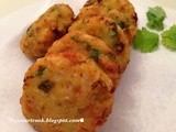 Cornflakes and poha/beaten rice fritters