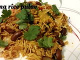 Rajma rice pulav/kidney beans rice
