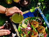 Murg Palak Ke Korma Kebab Recipe / Kebabs Made With Chicken Korma And Spinach ~ My Fab Kebab Series