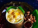 Shudha Sindhu Recipe / Bengali Dessert Made With Almond Dumplings Simmered In Milk ~ Maha Shostir Subhecha / Durga Puja Maha Bhoj