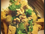 Tofu Curry with Bok Choy and Peanuts