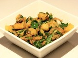 Aaloo Palak (Sautéed Spinach with potatoes)
