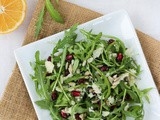 Arugula Parmesan Salad with lemon dressing