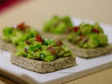 Avocado bruschetta breakfast