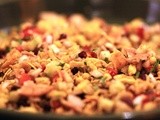 Cornflake mixture bhel puri