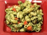 Mint Almond Pesto Pasta Salad