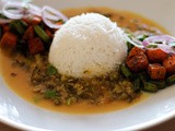 Moong dal chilka (Split green lentil curry)