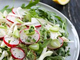 Radish and Fennel Salad with lemon dressing