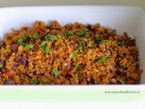 Soya mince vegetable fry