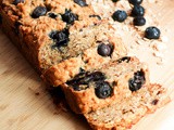 Vegan Blueberry Banana Bread with Oats