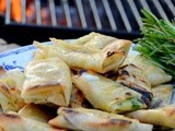 Grilled tomato and goats cheese squares..and Bretagne(Brittany) in June