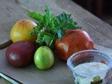 Rustic Tomato tart with burrata