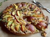 Tarte rustique aux nectarines(rustic nectarine tart).. et le jardin de “Ronelle”