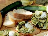 Tartine aux Courgettes …and “les jardins de Colette”