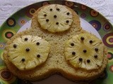 Eggless Pineapple Cake