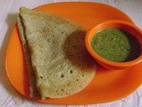 Hurali kalu Dosa / Horsegram Dosa