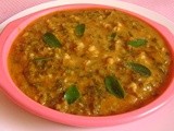 Soppu Molake Hesarukalu Huli/Sprouted Greengram Greens Sambar