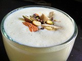Kesar Badam Lassi - Saffron Almond Yogurt Drink